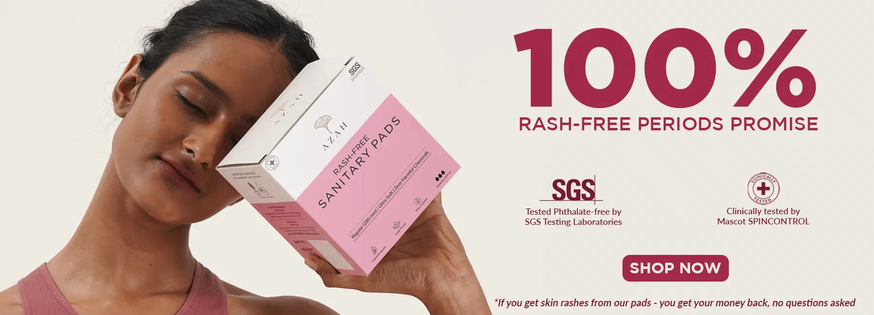100% rash free periods promise