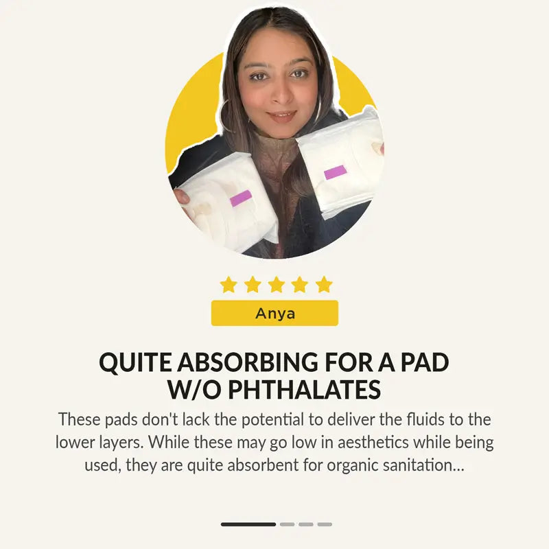 Anya says Azah pads are without Phthalates
