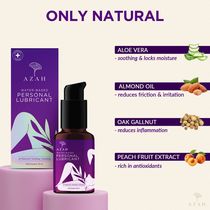 AZAH Personal Lubricant 30 ml | Clinically Tested Intimate Lubricant