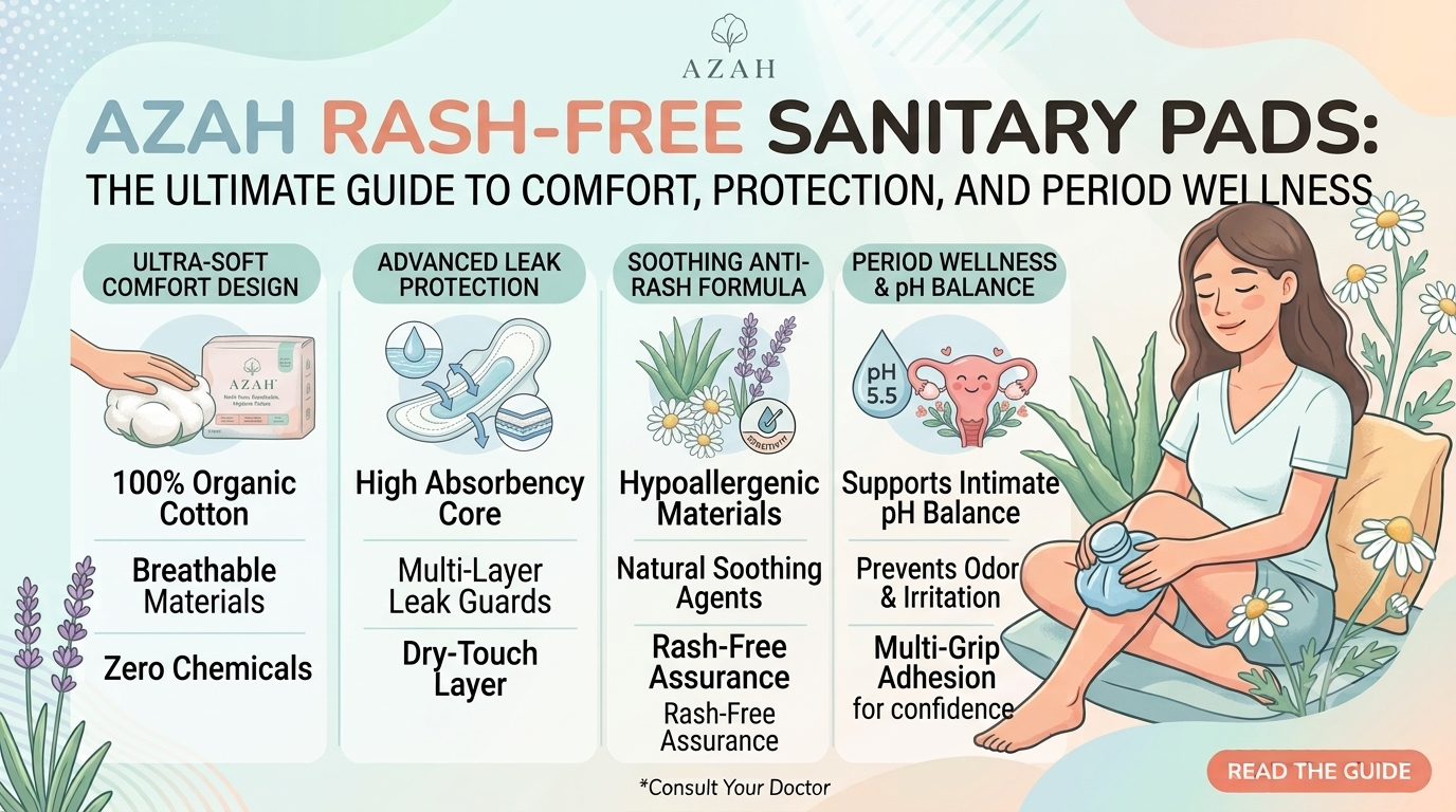 Azah Rash-Free Sanitary Pads: The Ultimate Guide to Comfort, Protection, and Period Wellness