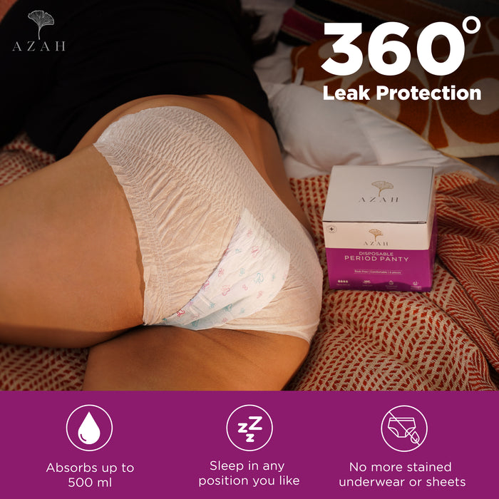 Disposable Period Panty (Pack of 5) with Super Absorbent Pad for Sanitary  Protection at best price in Noida