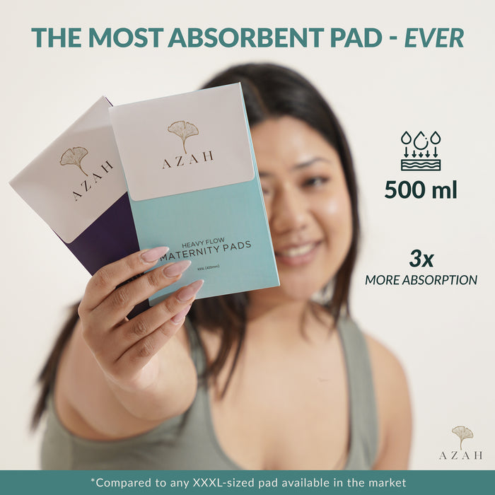 Azah Maternity Pads with Disposable Bag - 420 mm XXXL Size