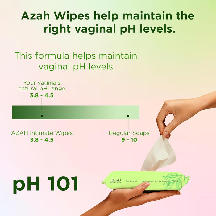 Azah Intimate Care Combo - Personal Massager & Intimate Wipes AZAH