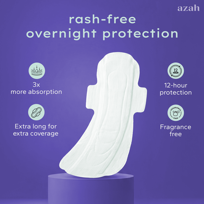 SleepEzzz Night Sanitary Pads | 0% Leaks For 12 Hours (Pack of 10 Pads)