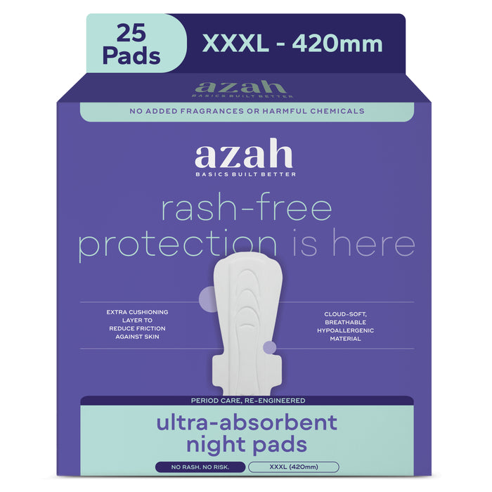 Ultra-Absorbent XXXL Pads | Heavy Flow | 12 Hour Overnight Protection