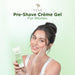 Pre-Shave Gel for Women – 50 ml | Aloe Vera & Cucumber Shaving Gel for Smooth Facial Shave Azah