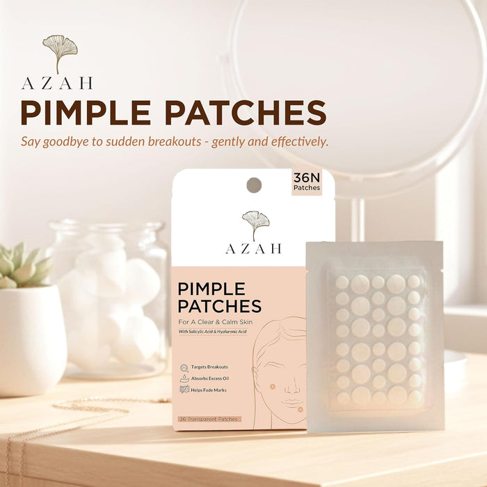 Pimple Patch – 36 Acne Patches with Salicylic Acid & Hyaluronic Acid Azah