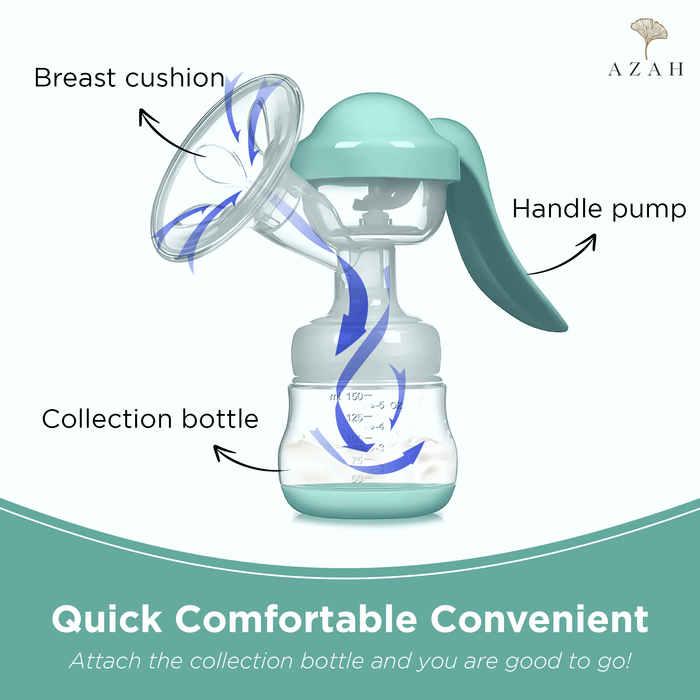 Azah Comfort Manual Breast pump, Natural Motion technology
