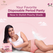 Azah Disposable Period Panty for Girls [Pack of 10] | Period Panty for Women Heavy Flow | Peachy New Look | 12-Hour Protection | 360° Coverage| All-Night Protection AZAH