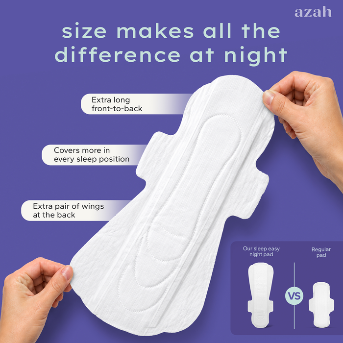 SleepEzzz Night Sanitary Pads | 0% Leaks For 12 Hours (Pack of 10 Pads)