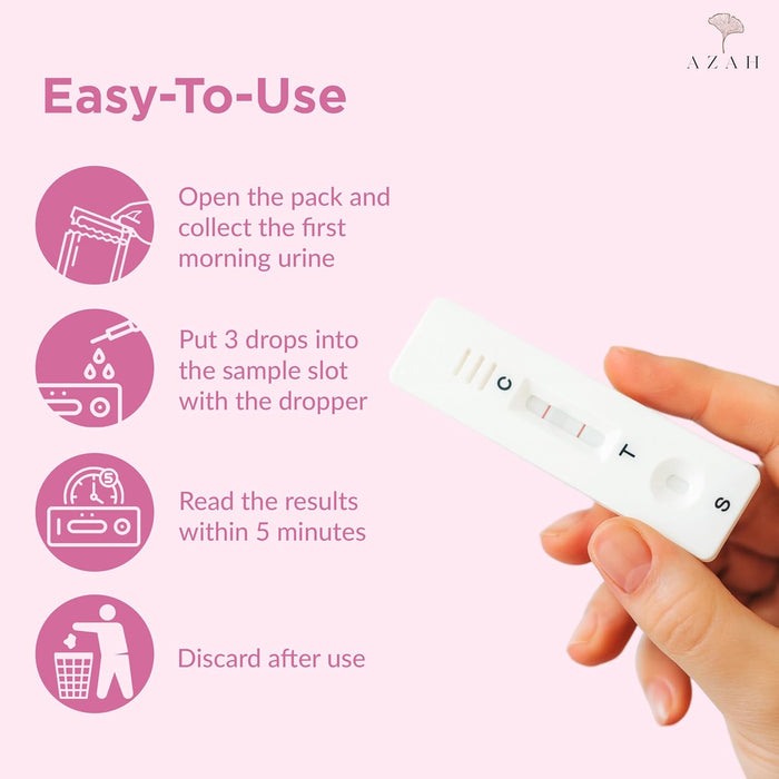 Basic Pregnancy Test Kit – Pack of 3 | Early Pregnancy Detection Kit for Women Azah