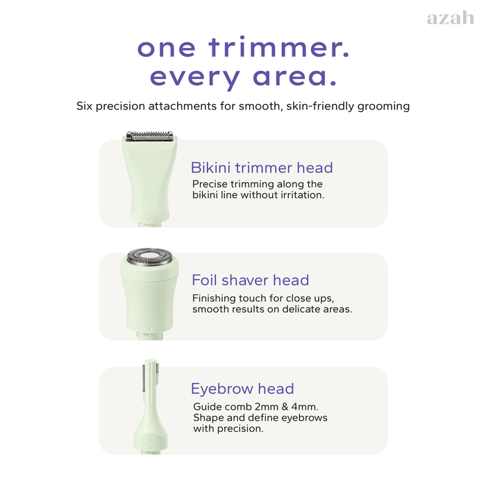 6-in-1 Trimmer for Women - Multi-Purpose Personal Grooming Trimmer