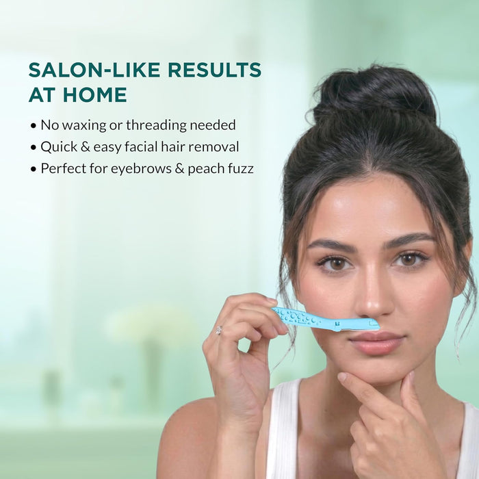 Facial Hair Removal Combo – Pre-Shave Gel & Face Razor Kit for Women Azah
