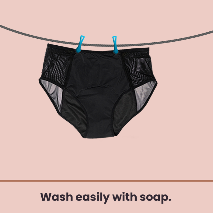 Azah Reusable and odour-free period panties for Women - Size Large