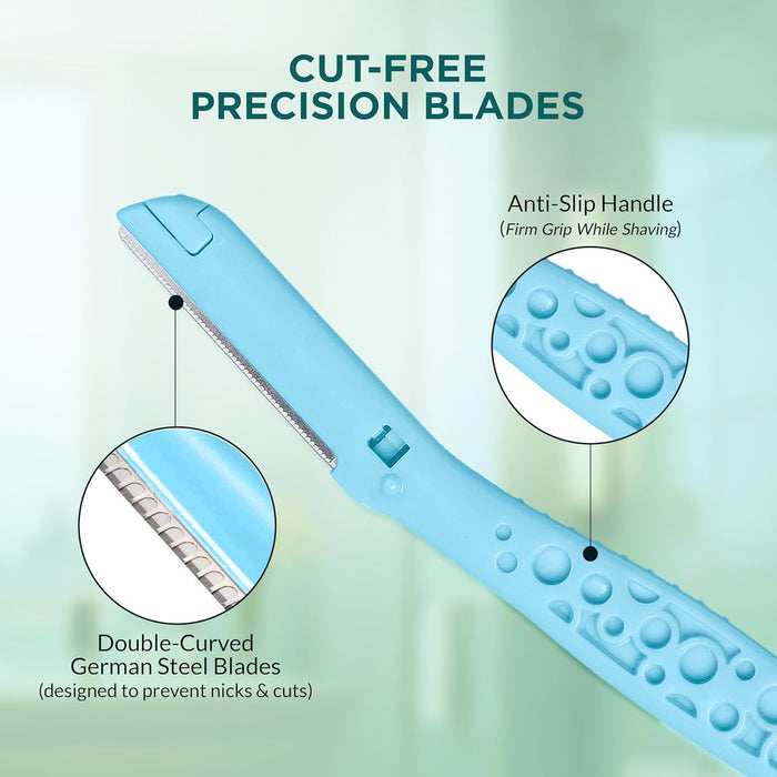 Facial Hair Removal Combo – Pre-Shave Gel & Face Razor Kit for Women Azah