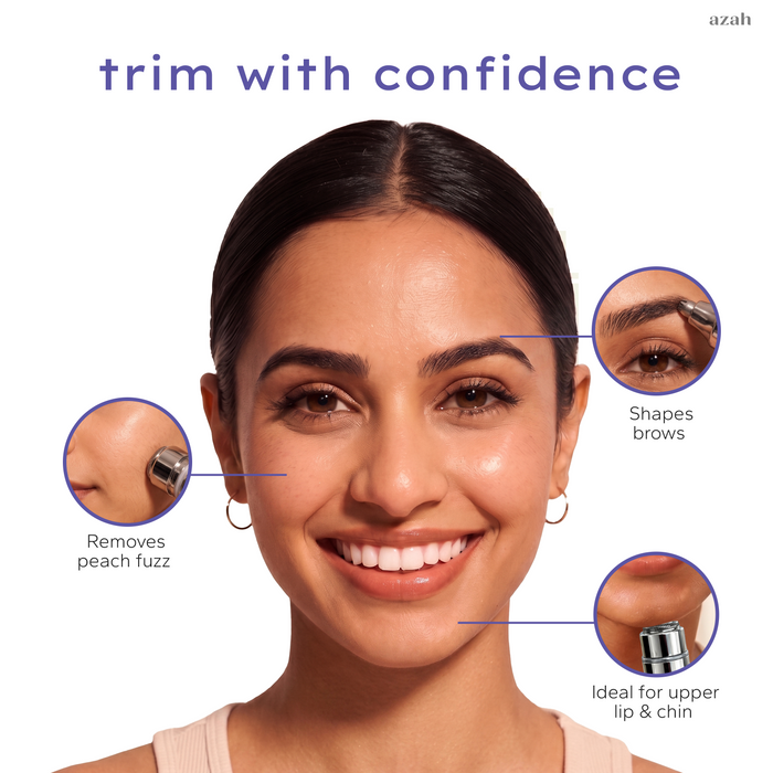 2 In 1 | Rechargeable Face Trimmer for Women | Facial Hair Removal