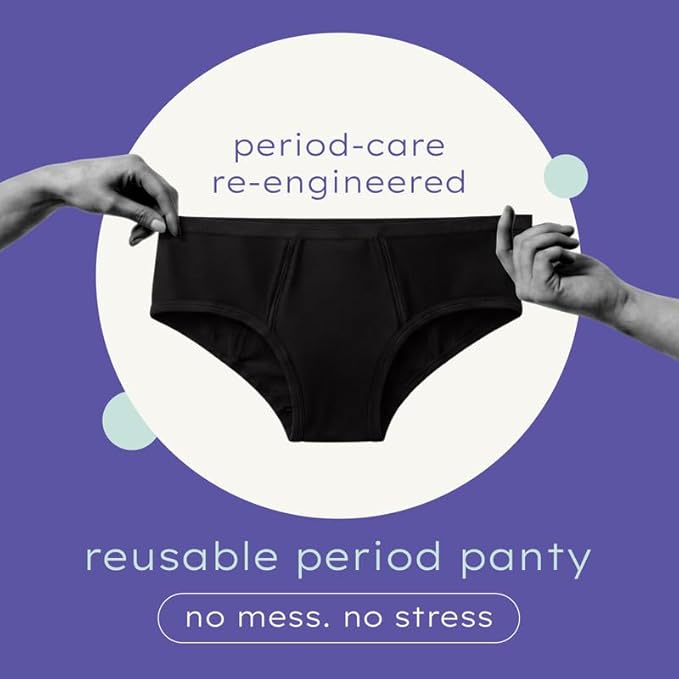 Reusable Period Panty for Women Small | Leakproof, Washable & Rash-Free Menstrual Underwear | Heavy Flow Protection | Wear Up to 8 Hours Azah