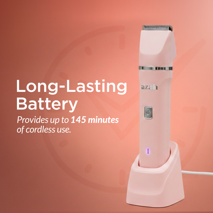 Azah 3-in-1 Bikini Trimmer for Women – Rechargeable, Gentle Hair Removal for Face, Body & Intimate Areas | 1-Year Warranty AZAH