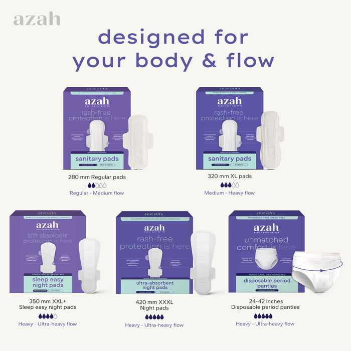 Disposable Period Panty for Women – Pack of 4 | 12 Hr Leak Protection | Heavy Flow Panties