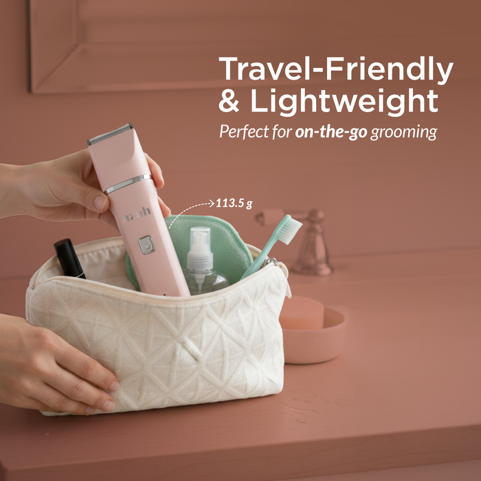 Azah 3-in-1 Bikini Trimmer for Women – Rechargeable, Gentle Hair Removal for Face, Body & Intimate Areas | 1-Year Warranty AZAH