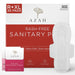 Rash-Free Sanitary Pads With Disposable Bags | Box of 30 | Super Absorbent and Cottony Soft | Regular to Heavy Flow AZAH