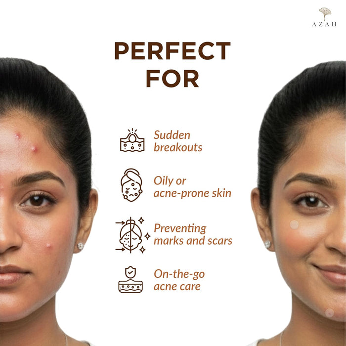 Pimple Patch – 36 Transparent Acne Patches with Salicylic Acid & Hyaluronic Acid Azah