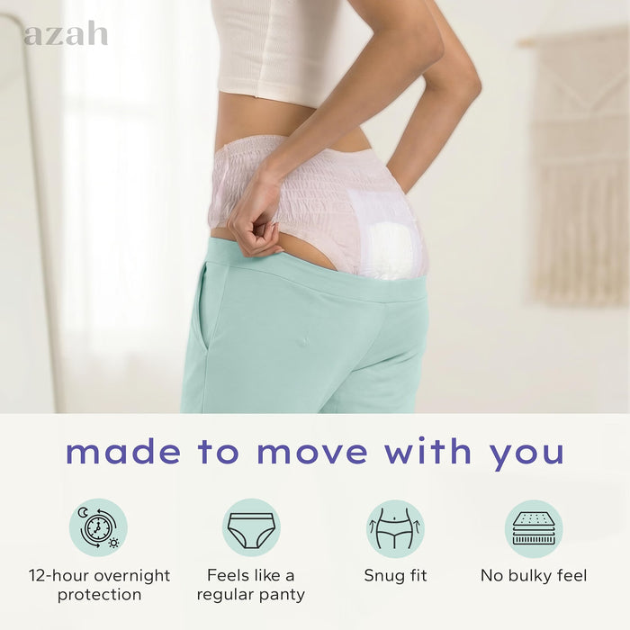 Disposable Period Panty for Women – M-L Pack of 4 | 12 Hr Leak Protection for Heavy Flow