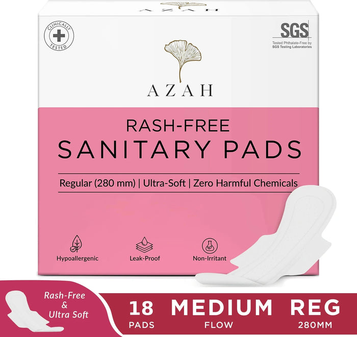 Sanitary Pads | Pack of 18 | Regular | Comfortable & Absorbent