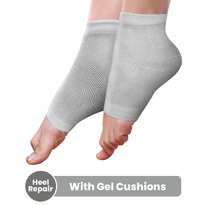 Buy Silicone Gel Heel Pad Socks For Heel Swelling Pain Relief, Dry Hard Cracked  Heels Repair Cream Foot Care Ankle Support Cushion - For Men And Women  Online at Best Prices in