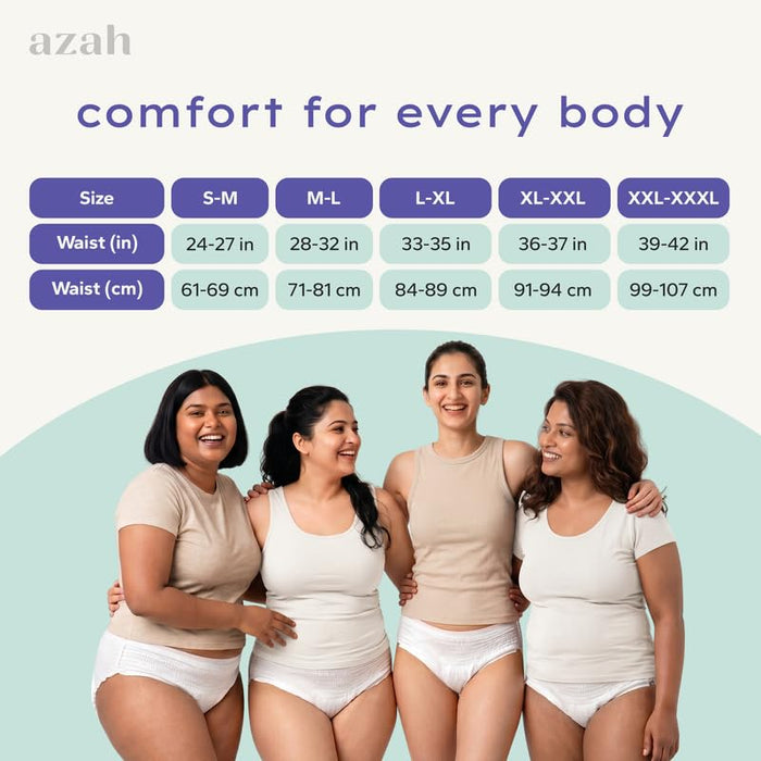 Disposable Period Panties | Box of 4 | Ultra Heavy Flow | 2XL-3XL