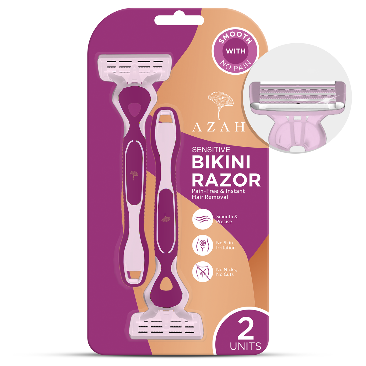 Buy Azah Sensitive Bikini Razor for Women Online | Pack of 2 Razors