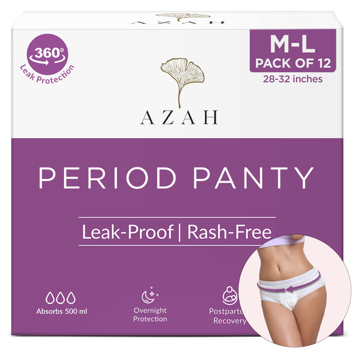 Disposable Period Panties | Box of 12 | Ultra Heavy Flow AZAH