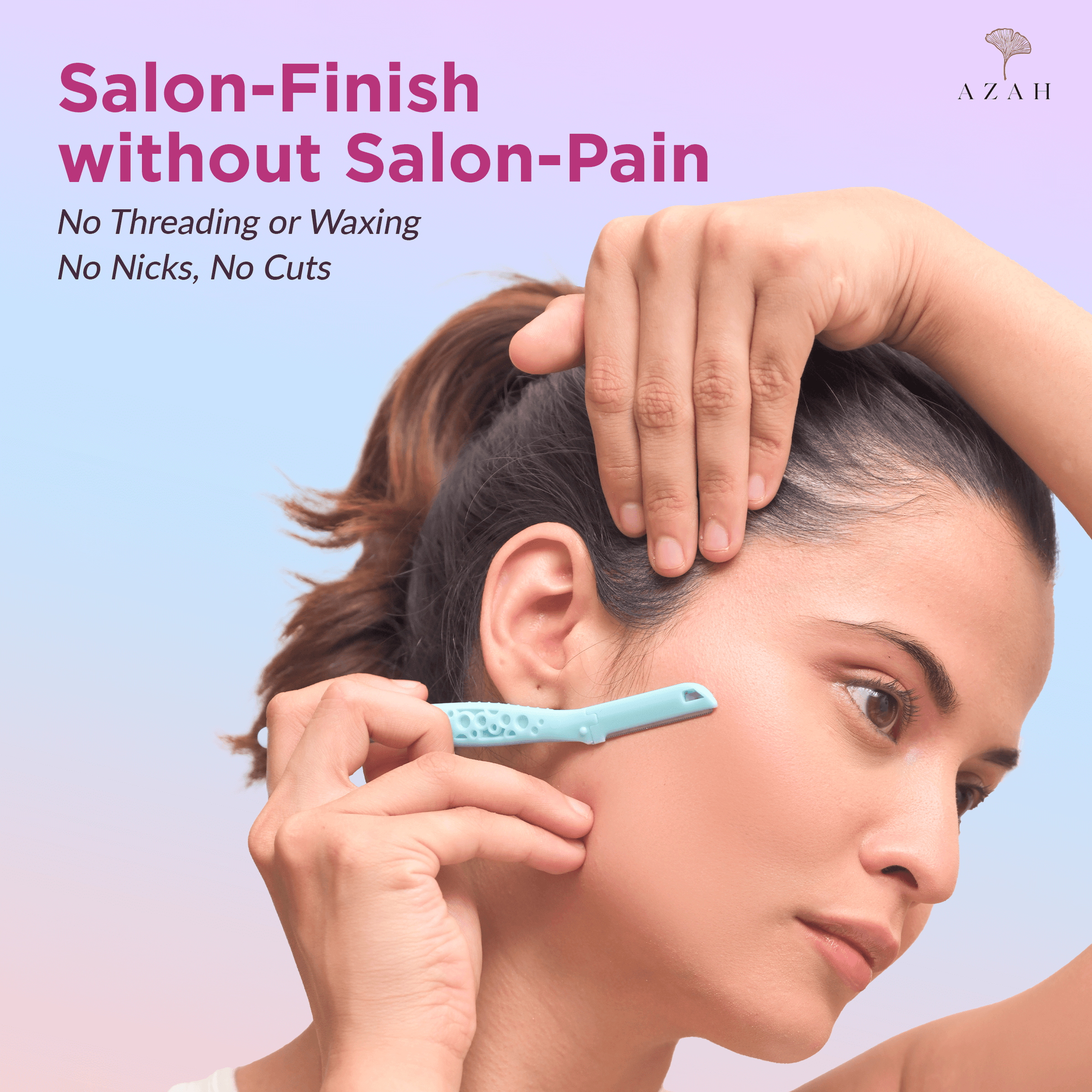 Buy Azah Feather Touch Face Razor For Women Online | Pain-Free Facial Razor