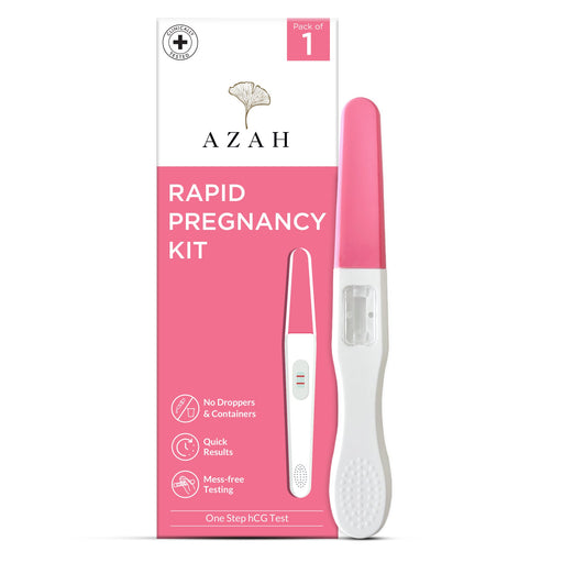 Pregnancy Test Kit for AZAH | 99% Accurate Kit Pack of 1 | Pregnancy Tests Kit for Women | One-Step Midstream Pregnancy Test | No Dropper | Results in Less Than 4 Minutes