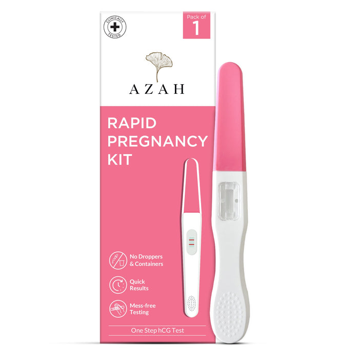 Pregnancy Test Kit for AZAH | 99% Accurate Kit Pack of 1 | Pregnancy Tests Kit for Women | One-Step Midstream Pregnancy Test | No Dropper | Results in Less Than 4 Minutes AZAH