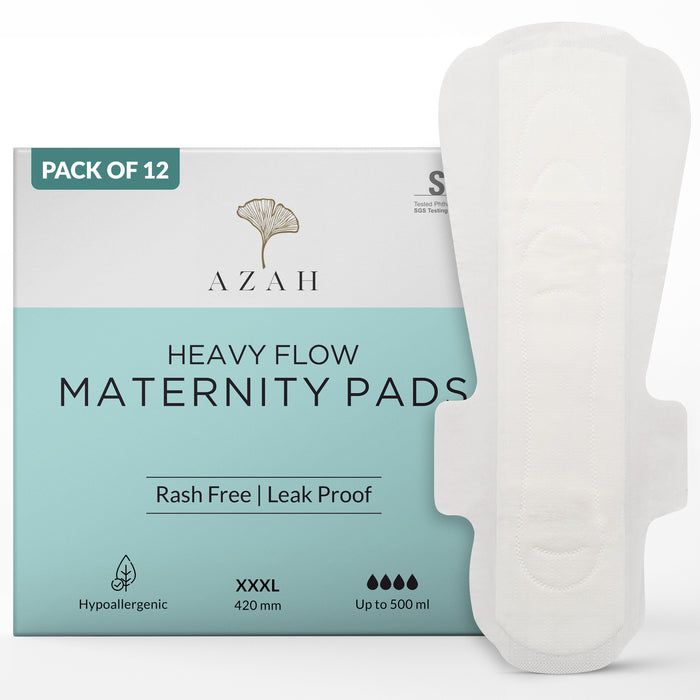 Azah Maternity Pads - Box of 12 Pads - 420 mm XXXL Size