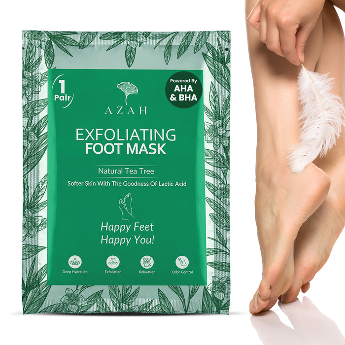 Exfoliating Foot Mask | Tea Tree | Pack of 1 Azah