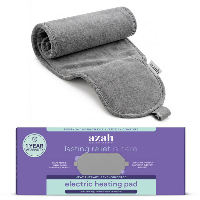 Heating Pad for Pain Relief | Electric Heating Pad for Back, Neck & Body | Grey