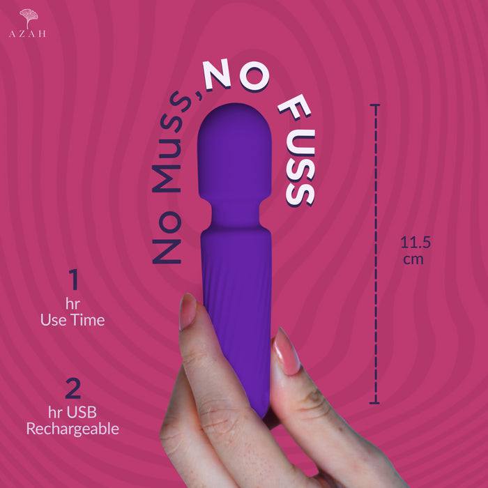 Azah Personal Mini Massager for Women (Purple) AZAH