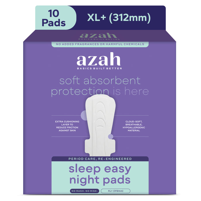 SleepEzzz Night Sanitary Pads | 0% Leaks For 12 Hours (Pack of 10 Pads)
