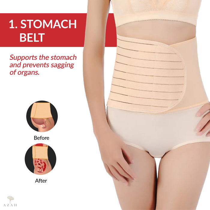 Expertomind Maternity Belt After Delivery C Section 2-In-1 Abdominal Belt  For Women Body Shaper MEDIUM Size Abdominal Binder And Maternity Belt