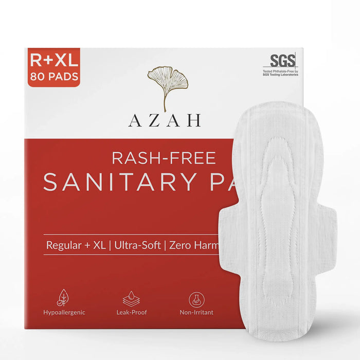 Sanitary Pads for Women (Box of 80) Ultra Thin, 100% Rash-Free, & 5x Absorption (Without Disposable Bag)