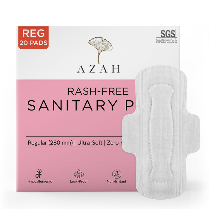 Sanitary Pads for Women (Box of 20) Ultra Thin, 100% Rash-Free, & 5x Absorption (Without Disposable Bag)