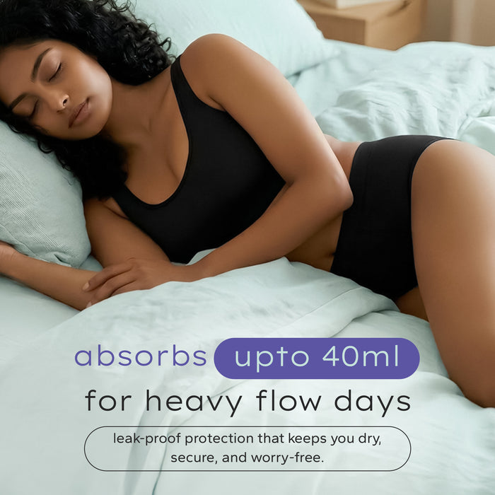Reusable Period Panty for Women Small | Leakproof, Washable & Rash-Free Menstrual Underwear | Heavy Flow Protection | Wear Up to 8 Hours