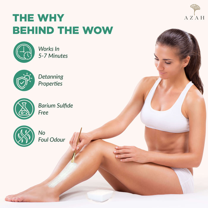 Azah Body Wax Powder For Women | Instant & Painless Hair Removal Azah