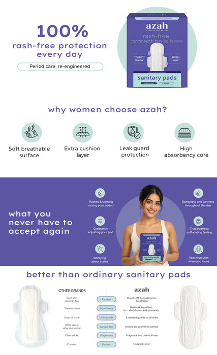 Sanitary Pads | Pack of 18 | Regular | Comfortable & Absorbent