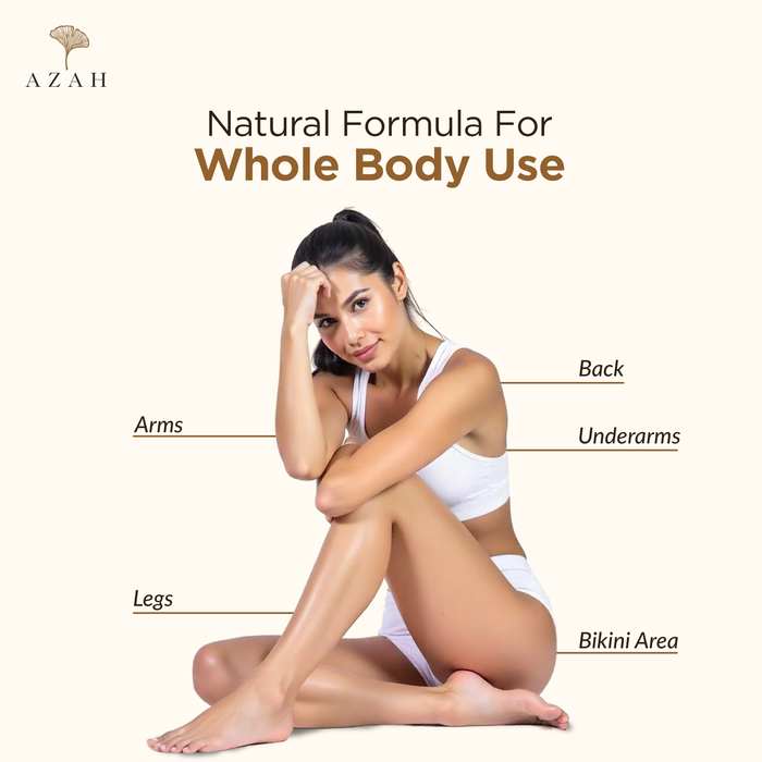 Azah Heart-Shaped Hard Wax Beans for Women - White Chocolate | Stripless Wax for Arms, Underarms & Legs | Full Body Hair Removal | Fast-Melting & Mess-Free | For All Skin Types | 300 gm Azah