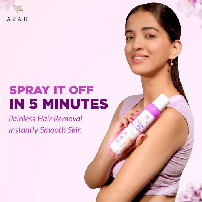 Body Hair Removal Spray For Women | Instant & Painless Azah