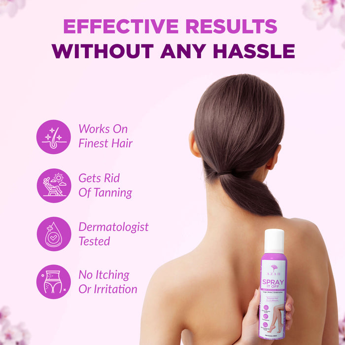 Body Hair Removal Spray For Women | Instant & Painless Azah