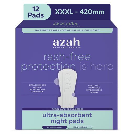Ultra-Absorbent XXXL Pads | Heavy Flow | 12 Hour Overnight Protection